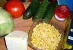 Lahana ve mısır salatası Lahana ve mısır salatası tarifi